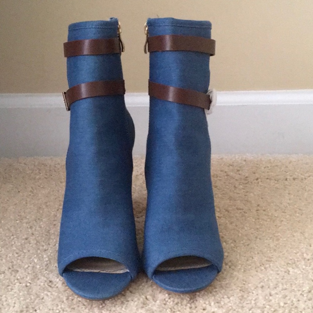 Denim Bootie